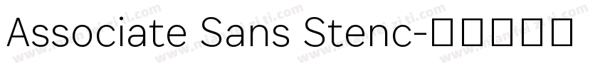 Associate Sans Stenc字体转换